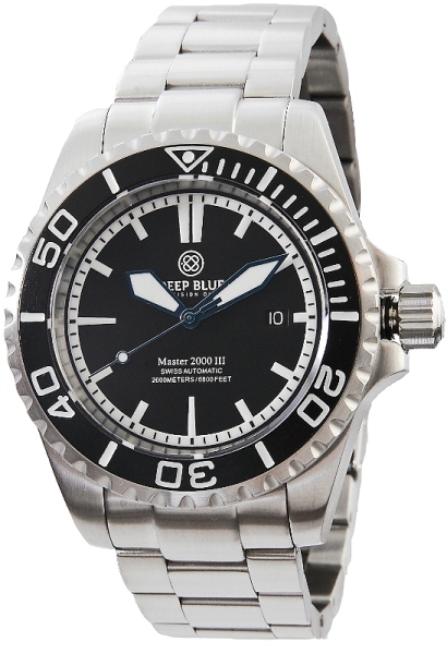 Master 2000 III - sort. Deep Blue dykkerur
